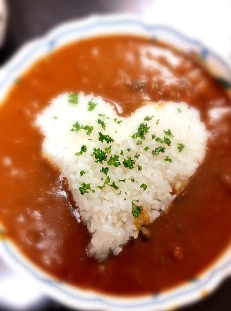 残り物だけどハートカレー*\(^o^)/*|美朱さん