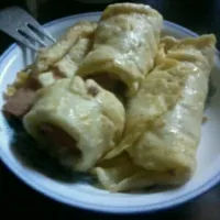 crepe w jambon, sausage n mayonaise|chelsea phamさん