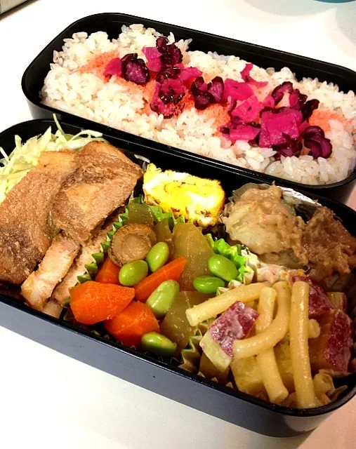 Snapdishの料理写真:トンテキ弁当|ヨッチャンさん