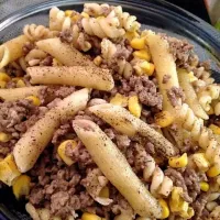 Viande Hache Pasta in corn and cheese|Deecee Dyさん