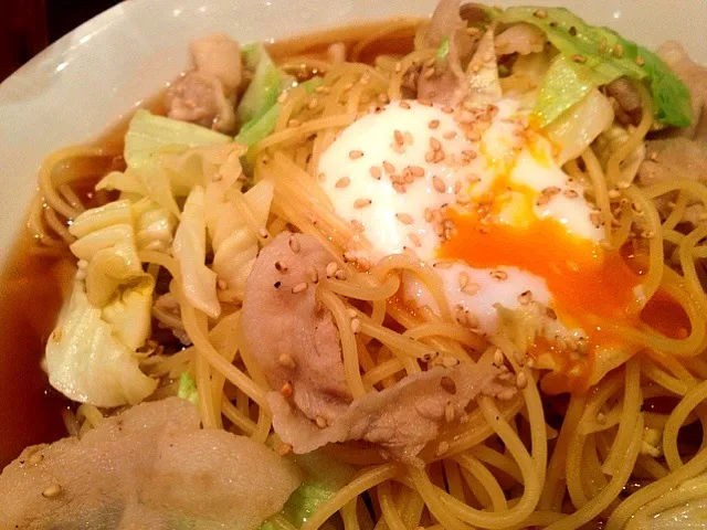 豚しゃぶとキャベツの和風パスタ|leimomiさん