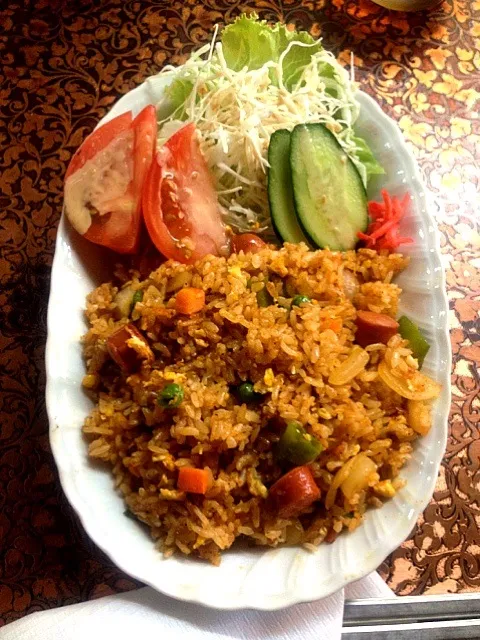 Fried rice w/sausage|Renaさん