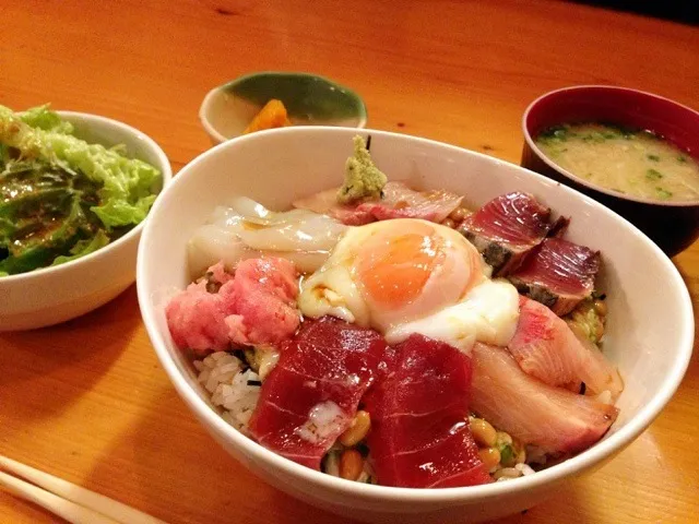 Sashimi Rice Bowl|chan mitsuさん