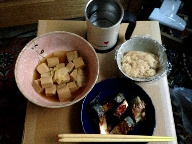 Snapdishの料理写真:昨日と一緒♡ご飯少なめのオカズ多め！|ばんなおさん