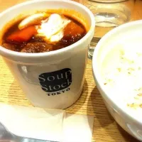 Snapdishの料理写真:初めての食べるスープ=(^.^)=|かぱまなみさん