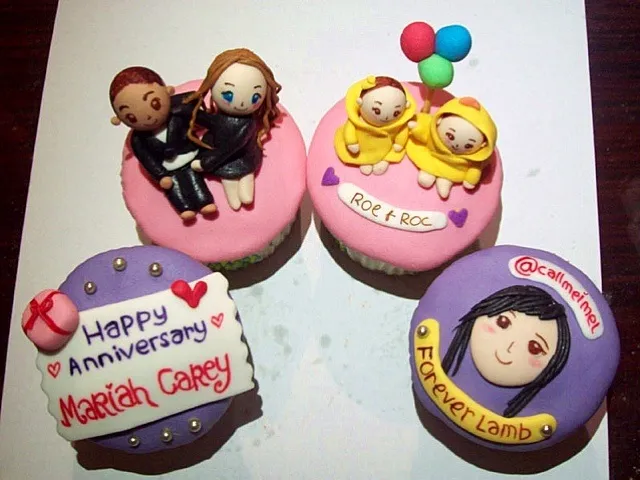 Baked these cupcakes for Mariah Carey's anniversary|imeldさん