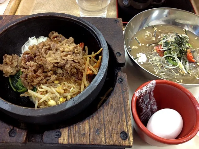 牛特盛りビビンバ＆冷麺|しょうさん