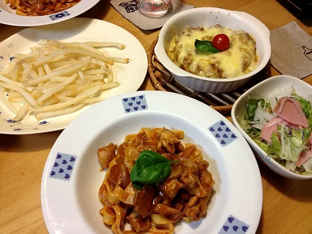 残り物で夕飯♡(^-^)/|なちゅきちさん