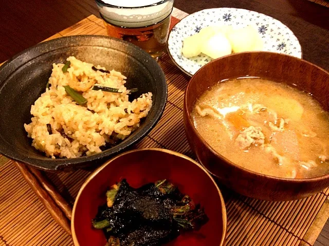 Snapdishの料理写真:日が変わってしまった晩ご飯|masakoさん