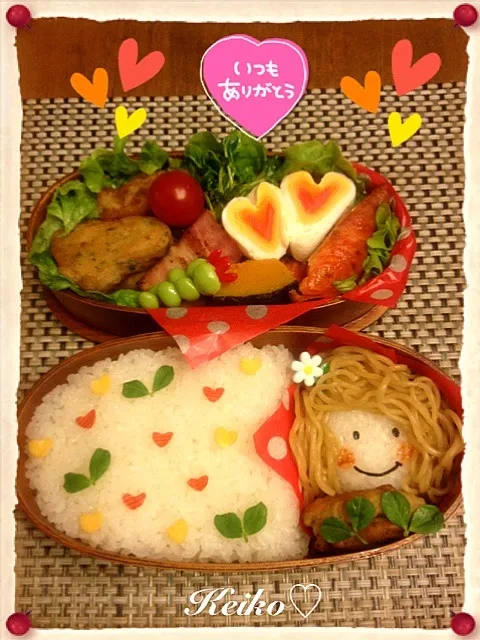 バレンタイン💓パパ弁当💓|佳子さん