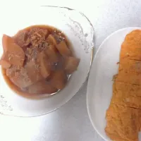 卵焼きと大根とツナの煮付け|あかねさん