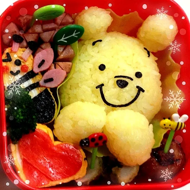 Snapdishの料理写真:プーさん弁当♡|エートさん