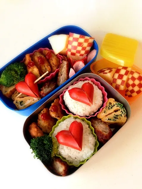 バレンタイン❤弁当。|くろさん