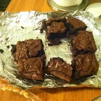 Snapdishの料理写真:Double chocolate brownies|Tatiさん