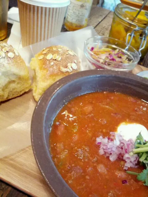 Standard beef chili lunch|satokaさん