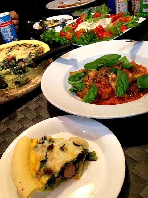 トマトチキン♡キッシュ♡サラダde  X'mas🎄🎅|m2coさん