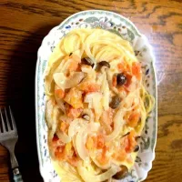 トマトのクリームスパゲティ|ともさん