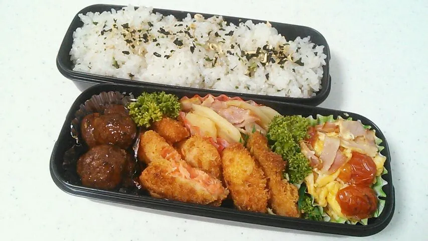 Snapdishの料理写真:男子高校生のお弁当|nanacoさん