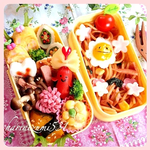 Snapdishの料理写真:🌸娘のお弁当（2/15）🌸|はりねずみさん