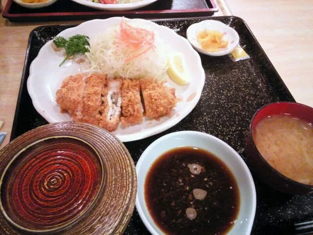 横浜・人形町北浜の梅しそかつ定食|すーさん