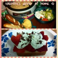 Cheese fondue and strawberry shortcake|Fluffycakes Dumplingfistsさん