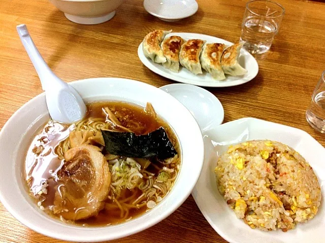 ラーメン＆半チャーハンと焼きギョウザ|田中めぐみさん