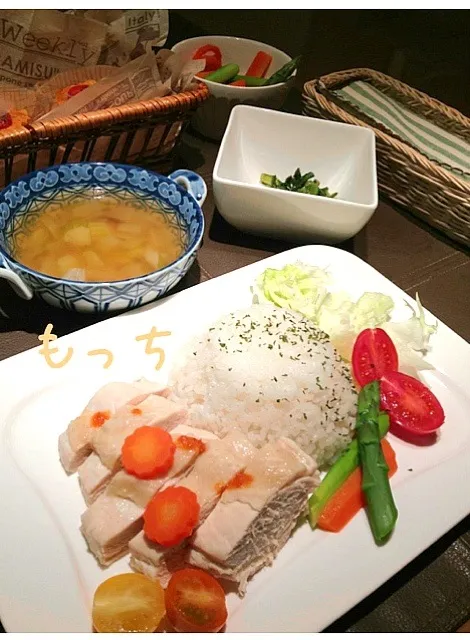 おいし〜炊飯器で作るシンガポールチキンライス←子供用|もっちさん