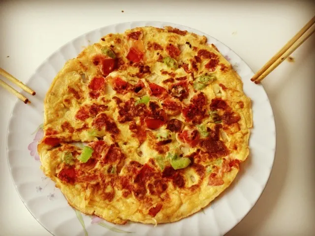 Chinese egg pizza；）|LCさん