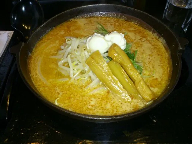 Snapdishの料理写真:酒粕焼き味噌ラーメン|やかんちゃんさん