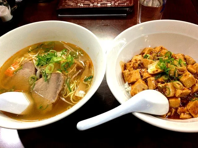 マボ丼＆中華麺|カリヤ レイイチロウ。さん