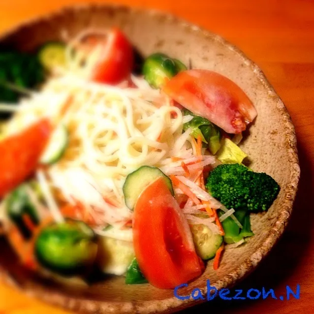 今日の賄い  『冷製うどんサラダ』|Cabezon.Nakamuraさん