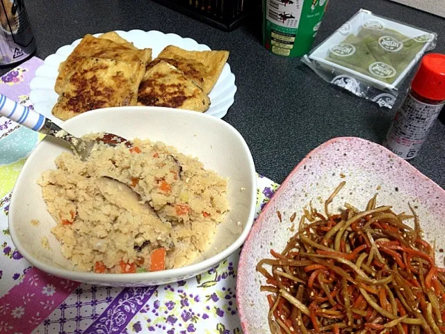 卯の花、きんぴらごぼう、納豆巾着♡|あゃんさん