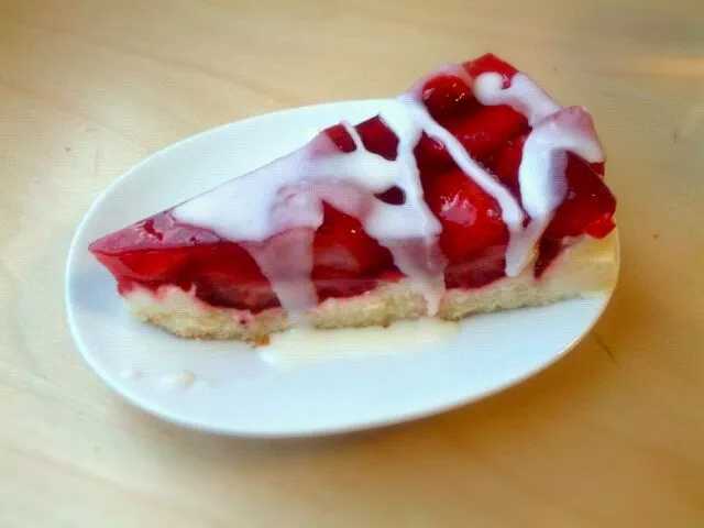 tarta de queso con fresas|fasserさん