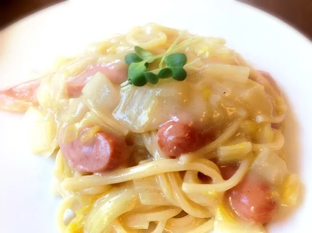 Snapdishの料理写真:🍝クリームパスタ🍝|misaoさん