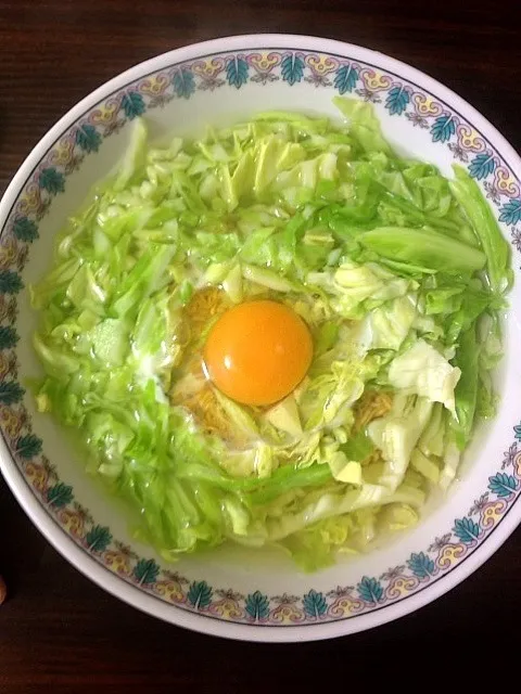 キャベツのチキンラーメン！|たべたくさん