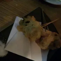 Snapdishの料理写真:太刀魚の梅肉天ぷら|わこさん