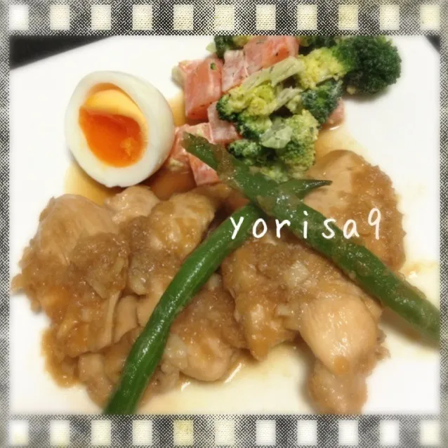 Snapdishの料理写真:鶏胸肉玉ねぎソースがけ|yorisakuさん