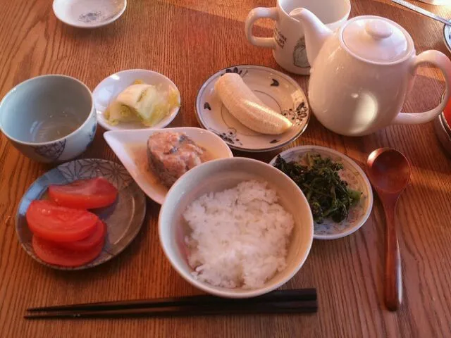 Snapdishの料理写真:朝ご飯　湯漬け|ふぉあぉさん