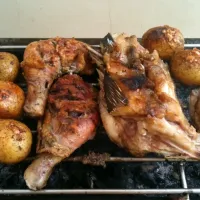 grilled chicken, tuna silik and potato bastards|LINDs DYさん