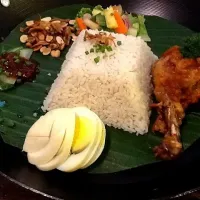 Snapdishの料理写真:Nasi lemak ayam panggang|Philip Christnaさん