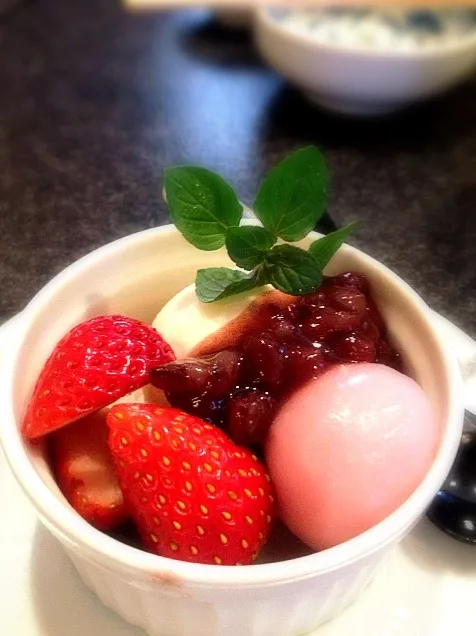 Fruit ice cream dessert|Ernさん