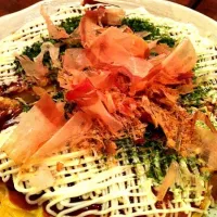 Snapdishの料理写真:鰹節ヒラヒラお好み焼き|chacoさん