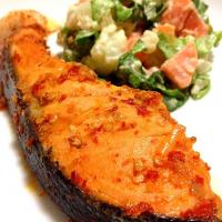 Spicy Salmon with Potato Salad