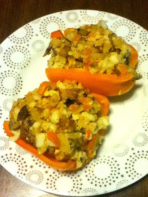 Crab stuffed pepper|tanya dewaltさん