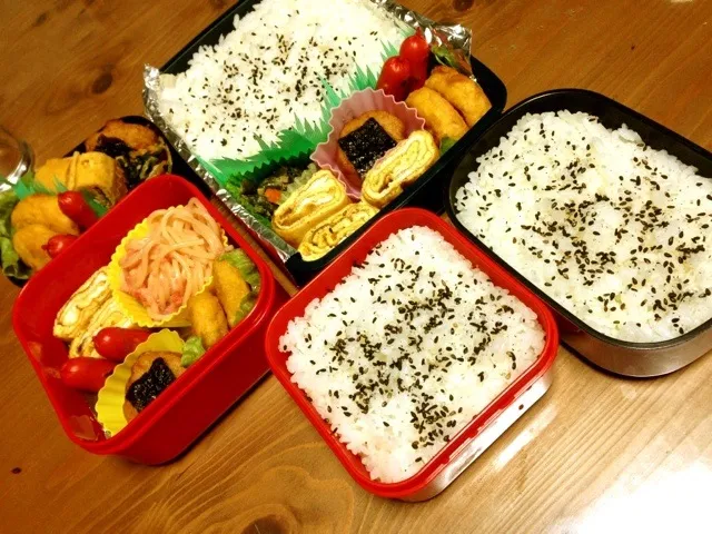 Snapdishの料理写真:家族のお弁当|H.sisさん