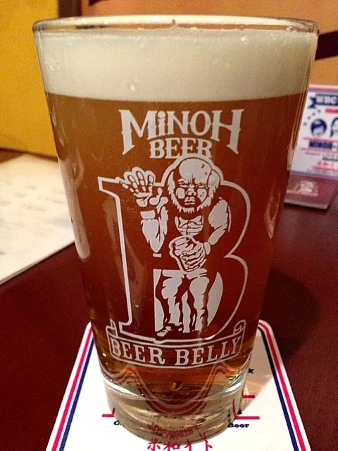 箕面ビールのReal Ale。ペールエールを。|たけうちさん