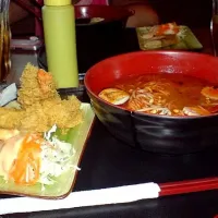 Spicy ramen with tempura|imeldさん