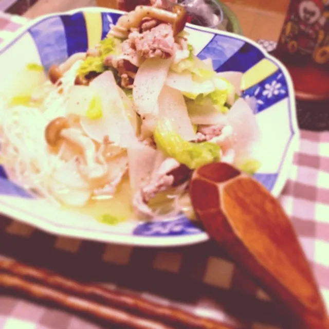 今日のトモコンダテは豚肉と白菜のにゅうめん♪|🇯🇵ともこちゃん。さん