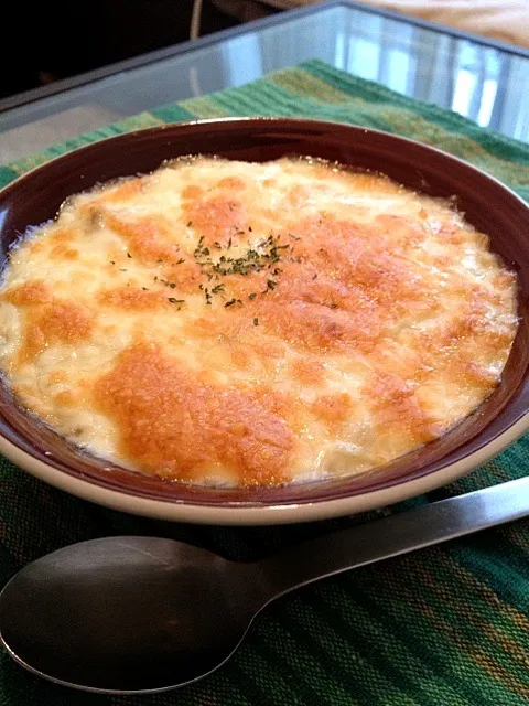 鶏挽き肉とポテトのチーズグラタン♡|マイキーさん