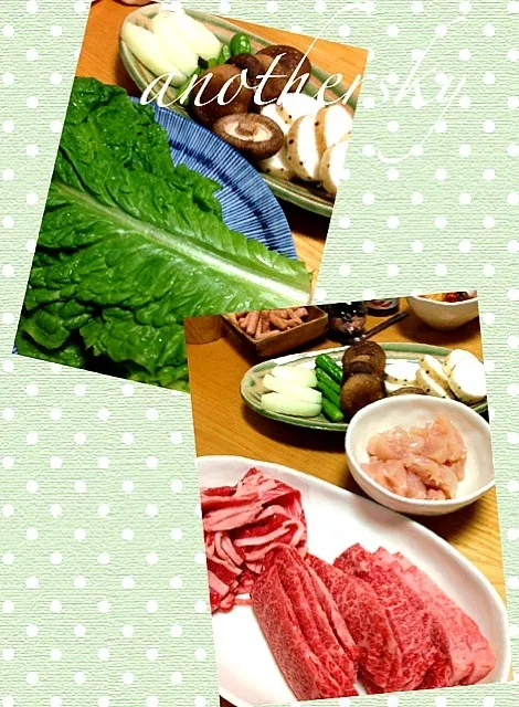 Snapdishの料理写真:焼肉〜ヽ(≧▽≦)ﾉ|Acoさん